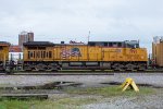 UP 7191 trails on a northbound manifest